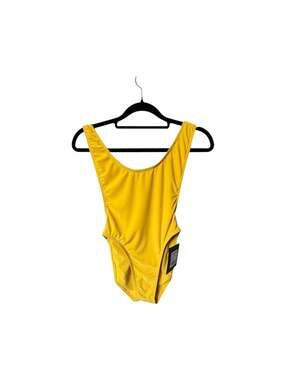 Norma Kamali Marissa One-Piece Swimsuit — Gold — XS — NWT